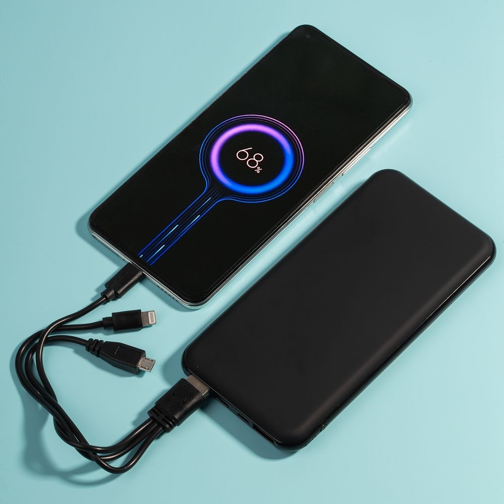 Аккумулятор Uniscend Starry с подсветкой, 10000 мАч, черный
