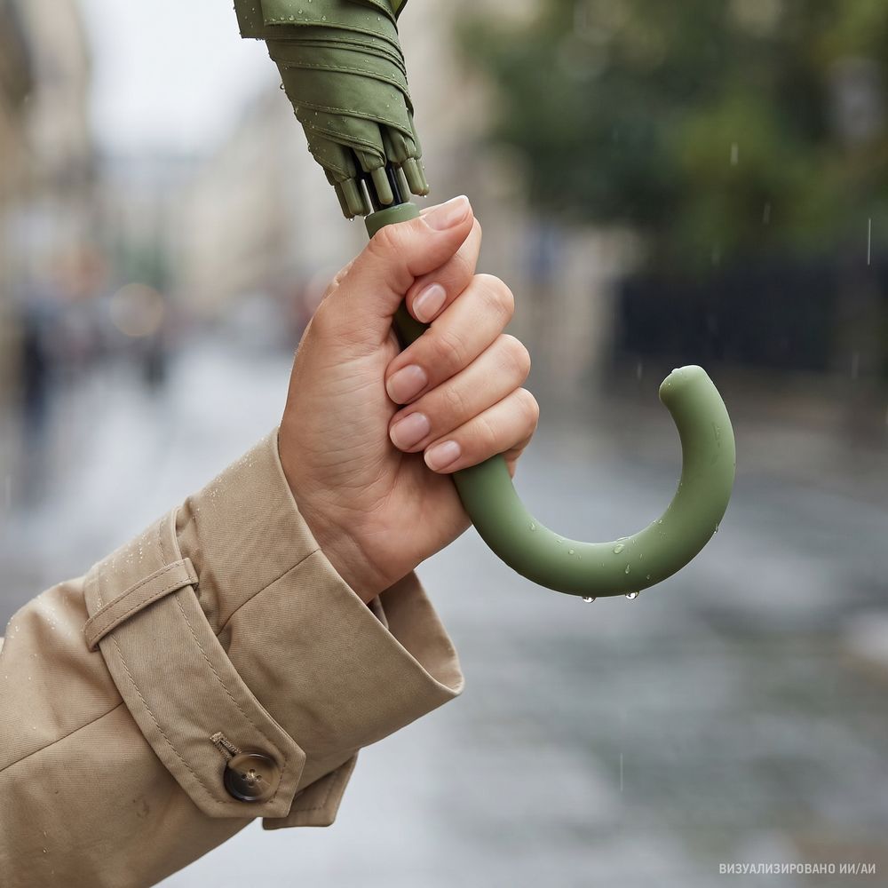 Зонт-трость Jolly Brolly, зеленый (хаки)