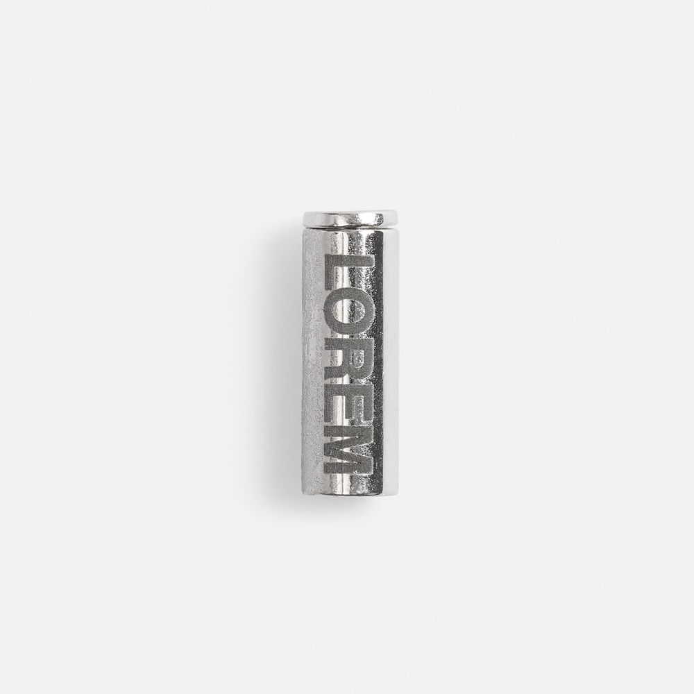 Наконечник для шнурка Nozzle, ver.2, серебристый (хром)