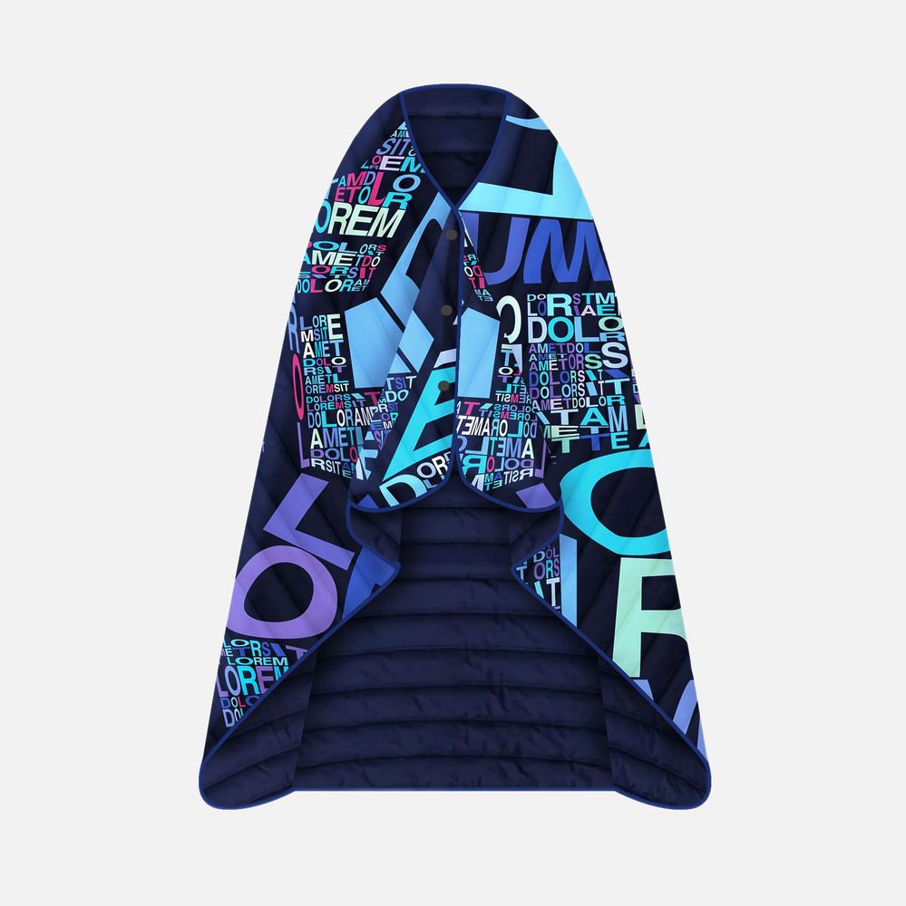 Плед-пончо Blanket Print на заказ