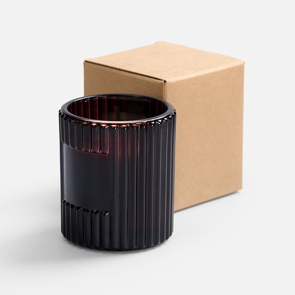 Ароматическая свеча Fragnola, ver.2, грейпфрут и ветивер, бордовая