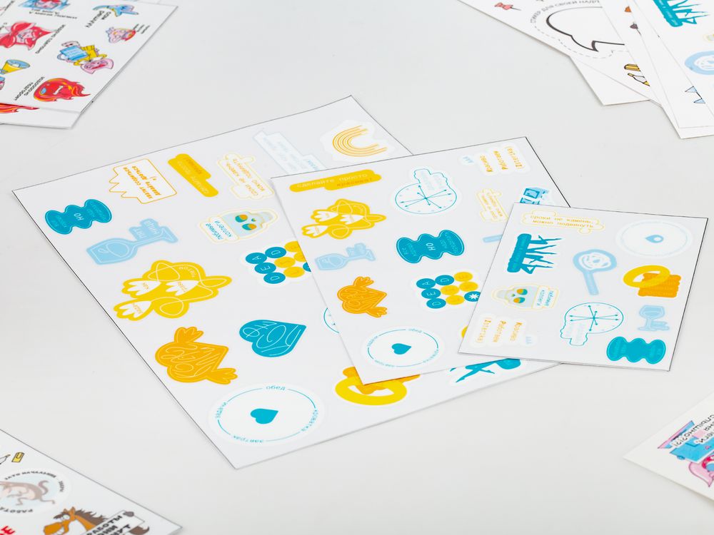 Наклейки UV-DTF Sticker Pack на заказ, L