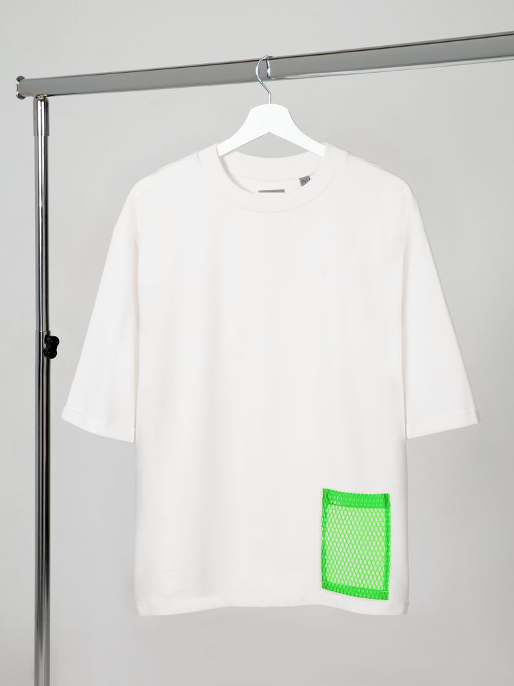 Карман из крупной сетки Pose, белый