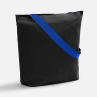 Черный с широкими синими ручками
