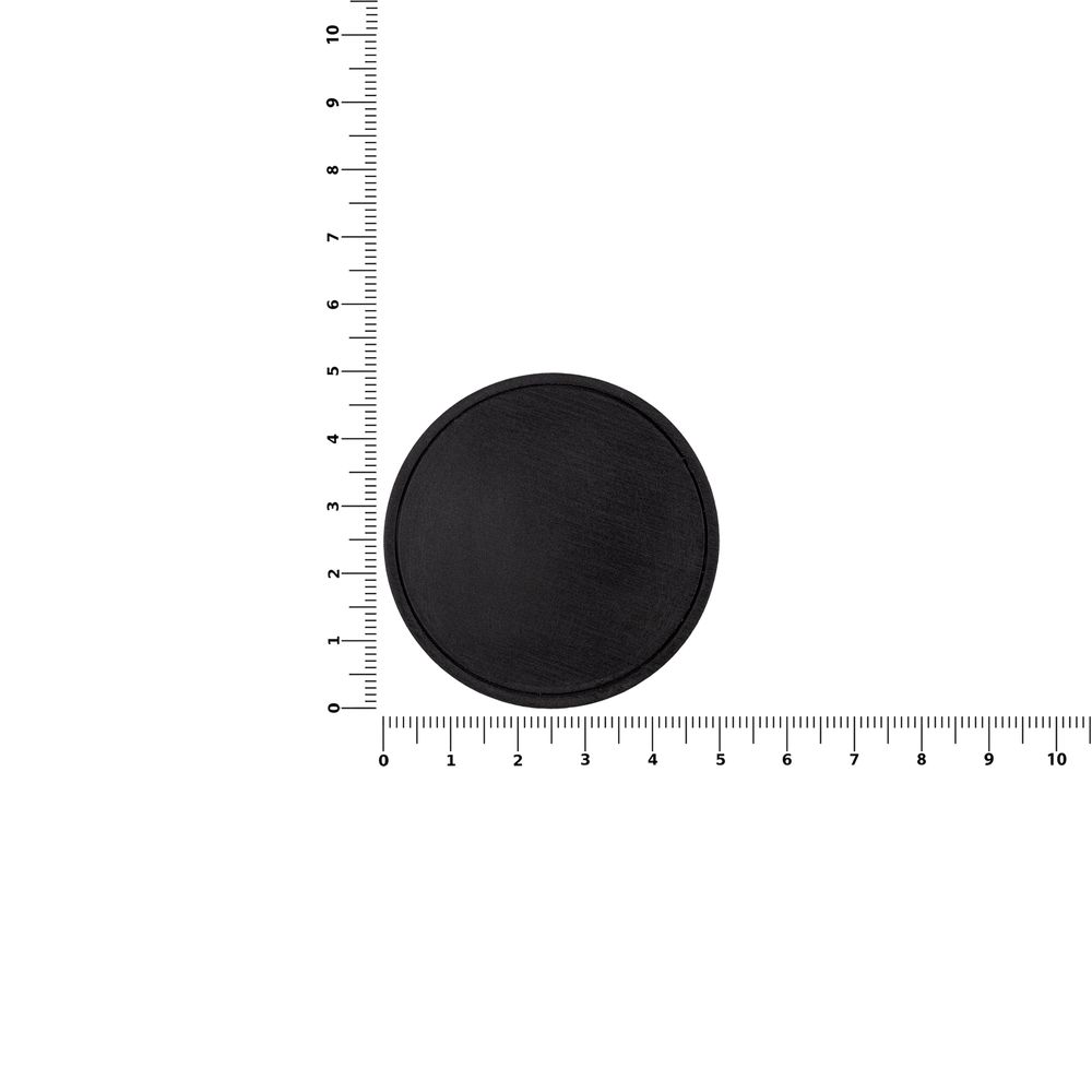 Лейбл из ПВХ Dzeta Round, L, черный