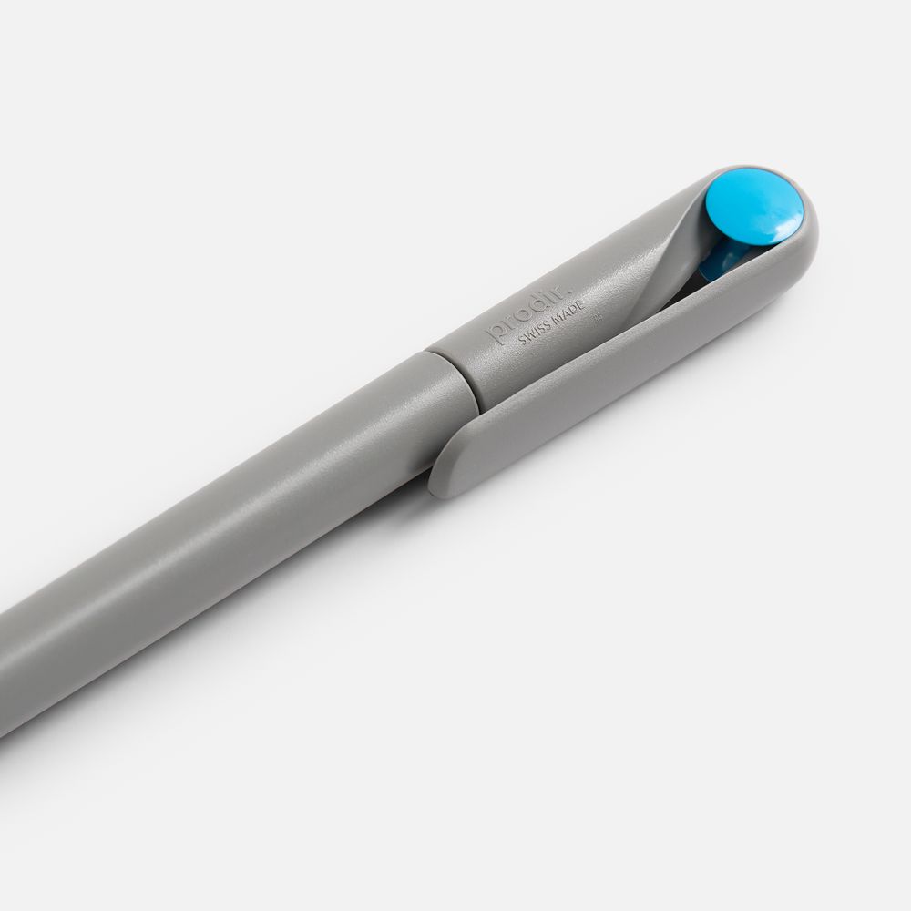 Ручка шариковая Prodir DS1 TMM Dot, серая с голубым