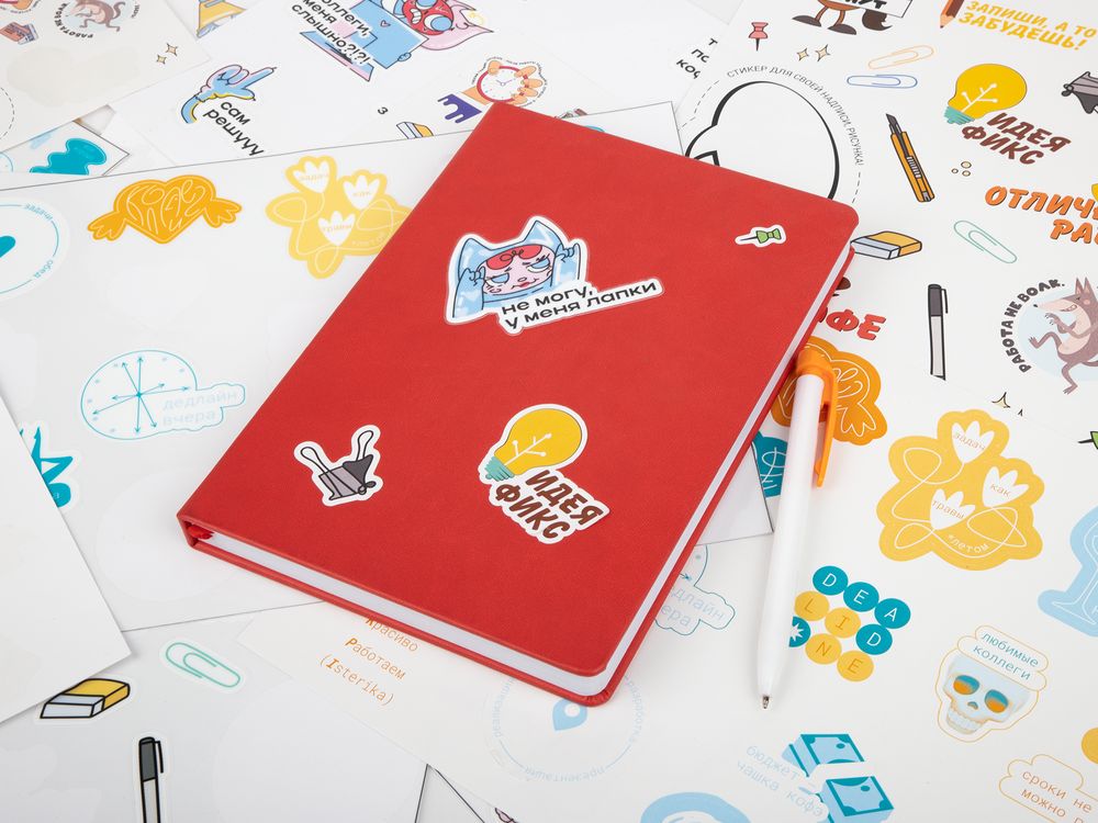 Наклейки бумажные Sticker Pack на заказ, S
